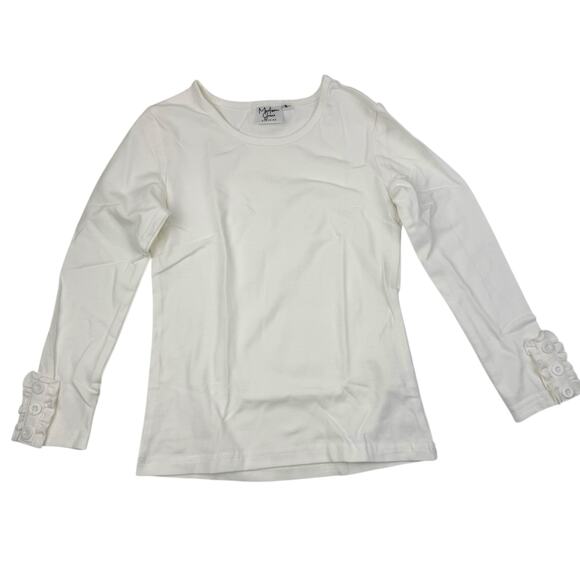 NEW Madison Grace White Layering Top - Picture 1 of 5